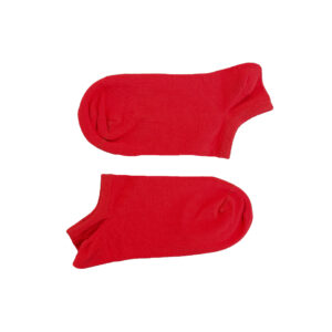 جوراب مچی زنانه ساده قرمز