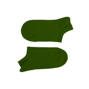 جوراب زنانه مچی ساده سبز لجنی
