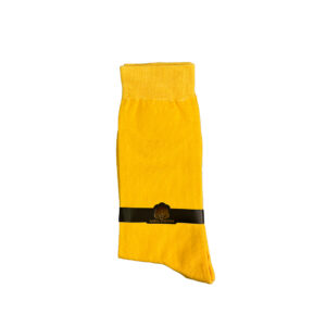 جوراب مردانه ساقدار ساده زرد