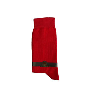 جوراب مردانه ساقدار ساده قرمز