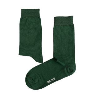 جوراب مردانه ساقدار ساده سبز یشمی