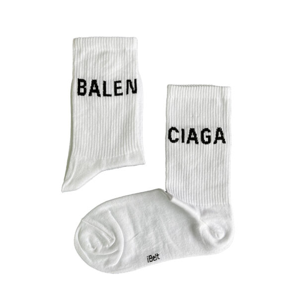 جوراب ساق بلند اسپرت Balenciaga سفید